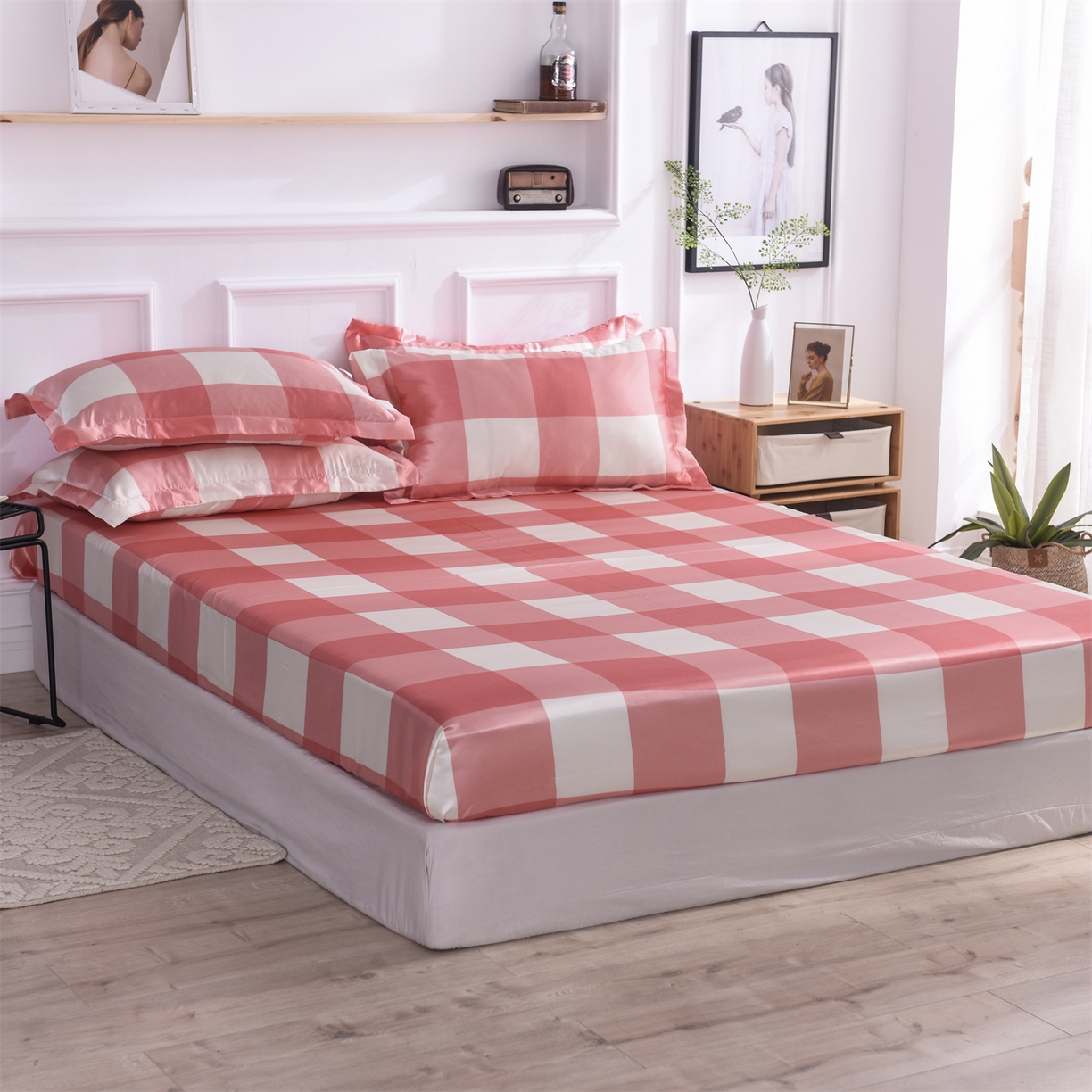 91家纺网 家纺一手货源 找家纺 （总）经年 2026年条纹丝绸冰丝四件套