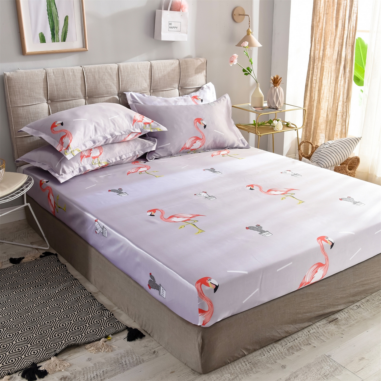 91家纺网 家纺一手货源 找家纺 （总）经年 2026新款印花丝绸冰丝四件套