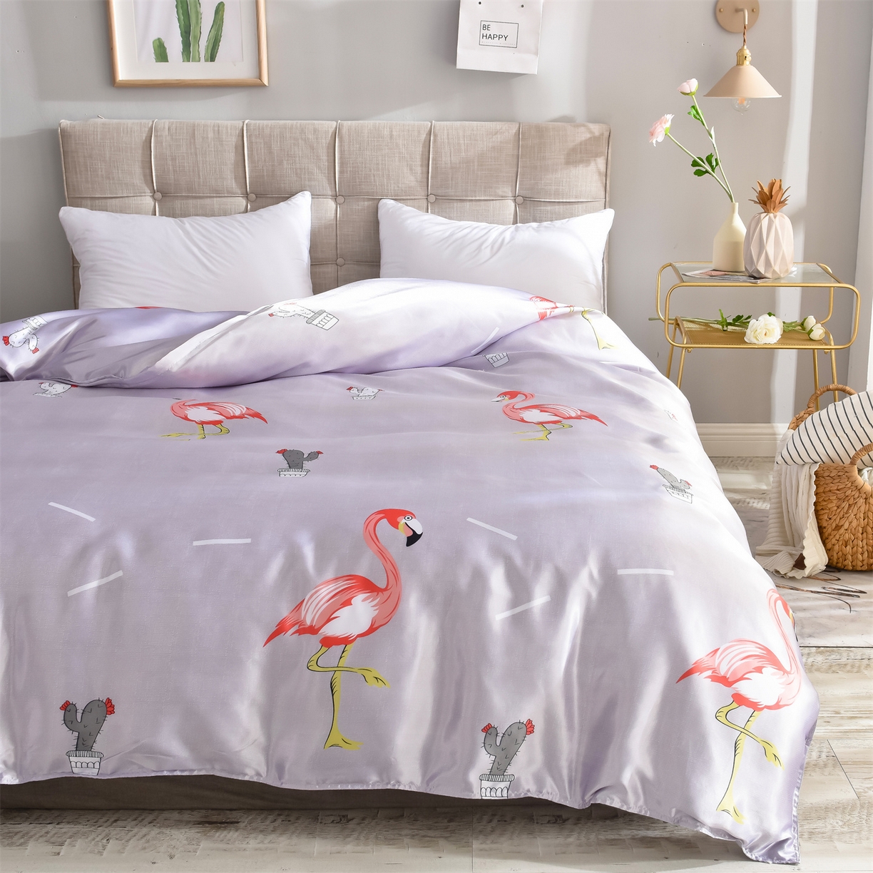 91家纺网 家纺一手货源 找家纺 （总）经年 2026新款印花丝绸冰丝四件套