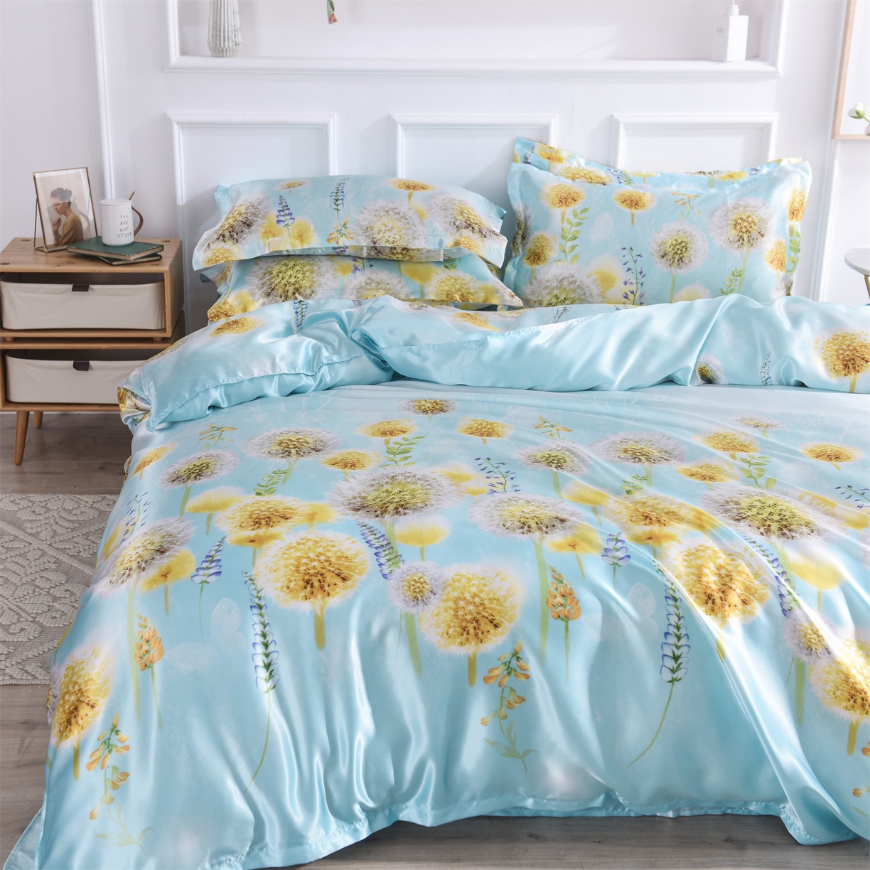 91家纺网 家纺一手货源 找家纺 （总）经年 2026新款印花丝绸冰丝四件套