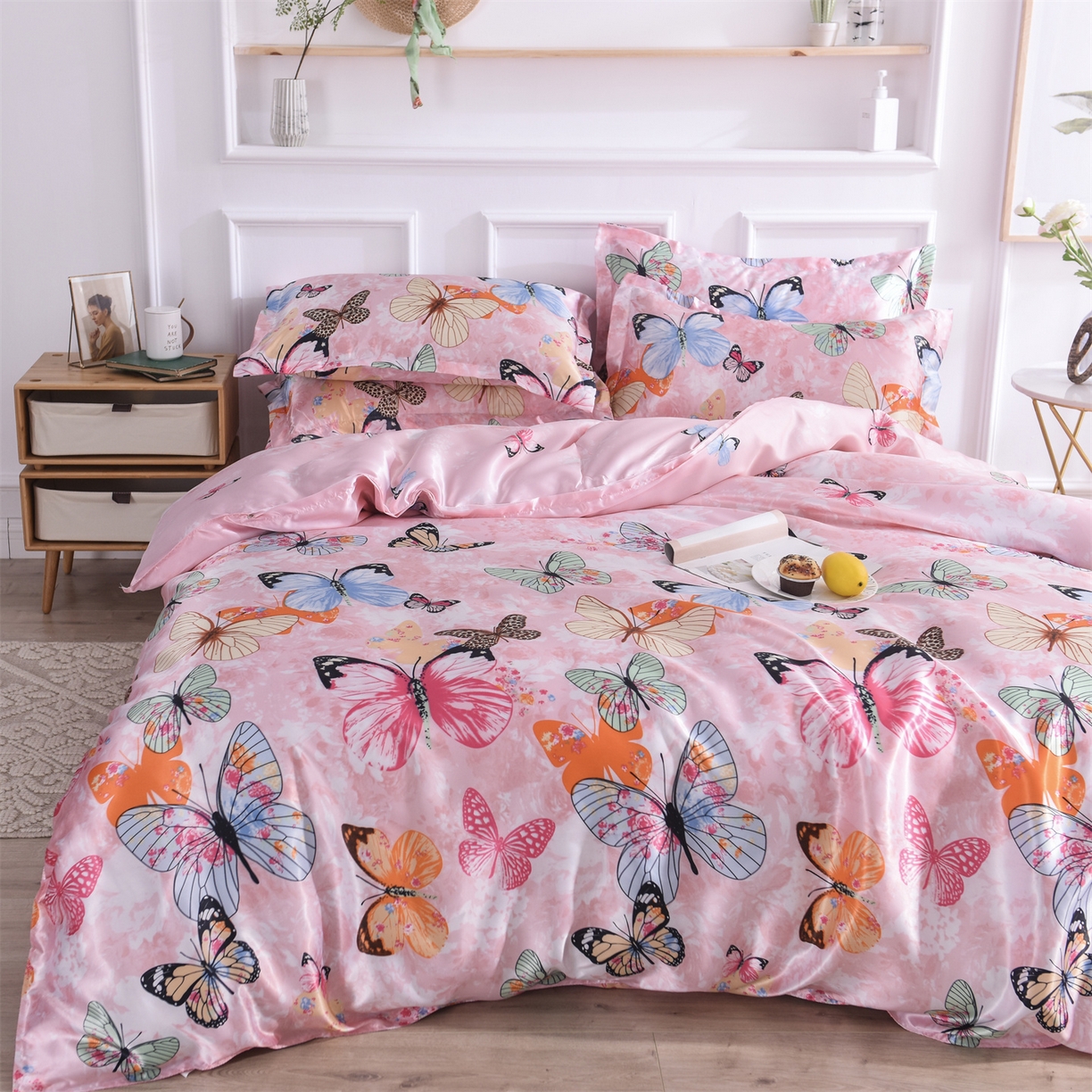 91家纺网 家纺一手货源 找家纺 （总）经年 2026新款印花丝绸冰丝四件套