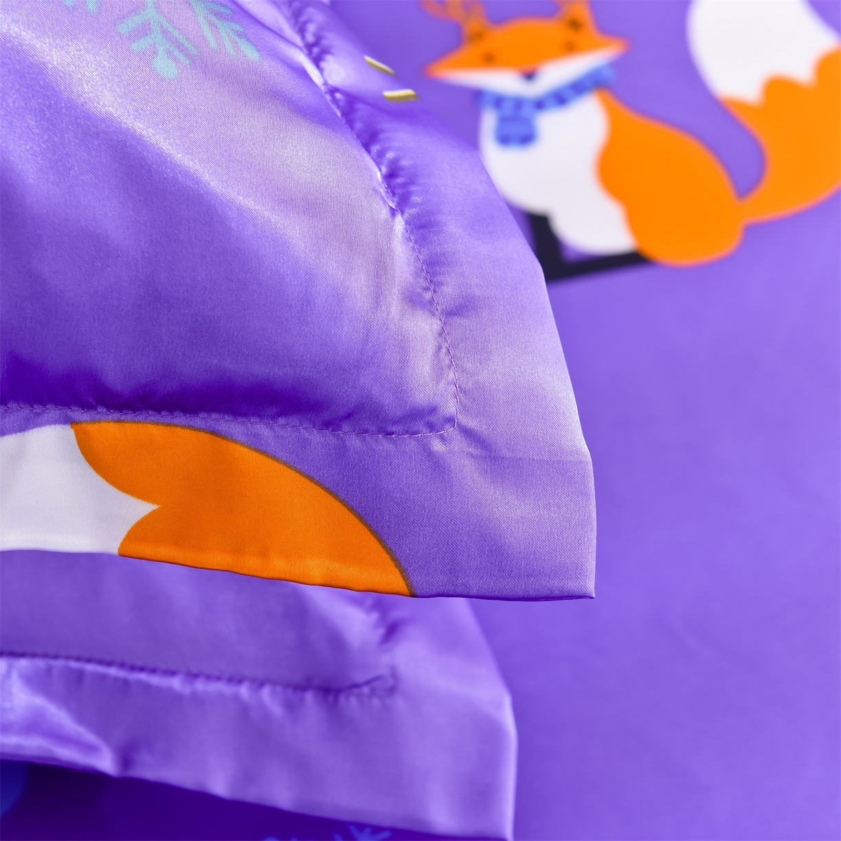 91家纺网 家纺一手货源 找家纺 经年 2026新款印花丝绸冰丝四件套 春日小狸