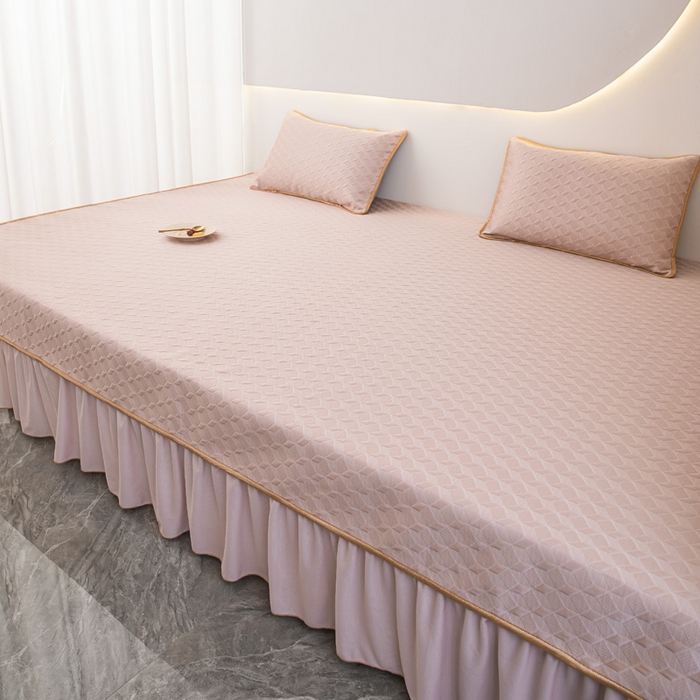 91家纺网 家纺一手货源 找家纺 手艺人家纺 2026春夏新款冰豆豆凉席TL01--TL22冰丝提花凉席席子空调软席 TL01