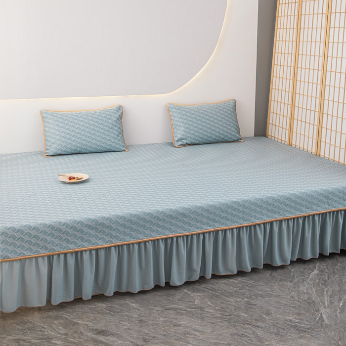 91家纺网 家纺一手货源 找家纺 手艺人家纺 2026春夏新款冰豆豆凉席TL01--TL22冰丝提花凉席席子空调软席 TL02