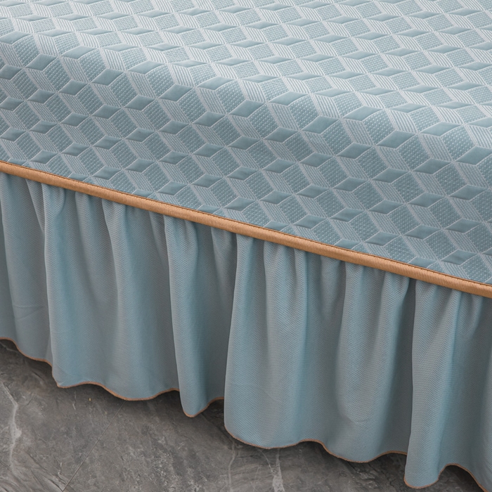 91家纺网 家纺一手货源 找家纺 手艺人家纺 2026春夏新款冰豆豆凉席TL01--TL22冰丝提花凉席席子空调软席 TL02