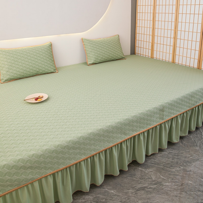 91家纺网 家纺一手货源 找家纺 手艺人家纺 2026春夏新款冰豆豆凉席TL01--TL22冰丝提花凉席席子空调软席 TL03