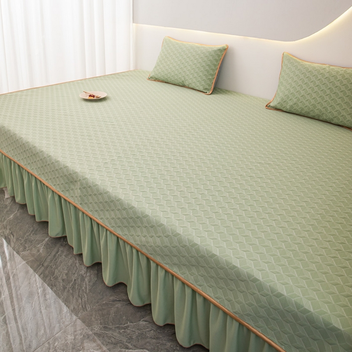 91家纺网 家纺一手货源 找家纺 手艺人家纺 2026春夏新款冰豆豆凉席TL01--TL22冰丝提花凉席席子空调软席 TL03