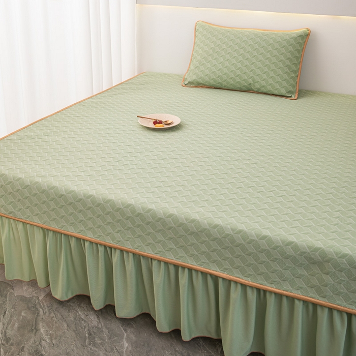 91家纺网 家纺一手货源 找家纺 手艺人家纺 2026春夏新款冰豆豆凉席TL01--TL22冰丝提花凉席席子空调软席 TL03