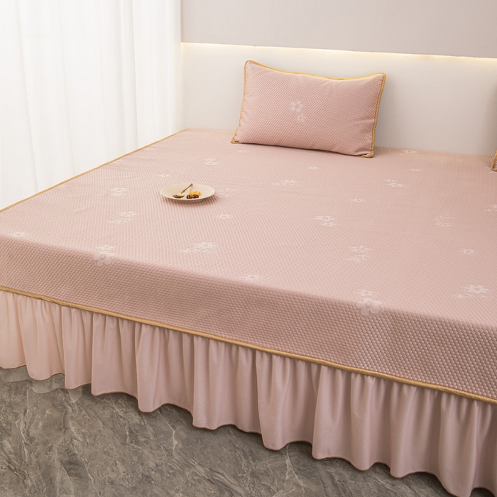 91家纺网 家纺一手货源 找家纺 手艺人家纺 2026春夏新款冰豆豆凉席TL01--TL22冰丝提花凉席席子空调软席 TL06