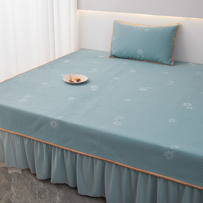 91家纺网 家纺一手货源 找家纺 手艺人家纺 2026春夏新款冰豆豆凉席TL01--TL22冰丝提花凉席席子空调软席 TL07