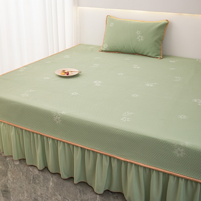 91家纺网 家纺一手货源 找家纺 手艺人家纺 2026春夏新款冰豆豆凉席TL01--TL22冰丝提花凉席席子空调软席 TL08