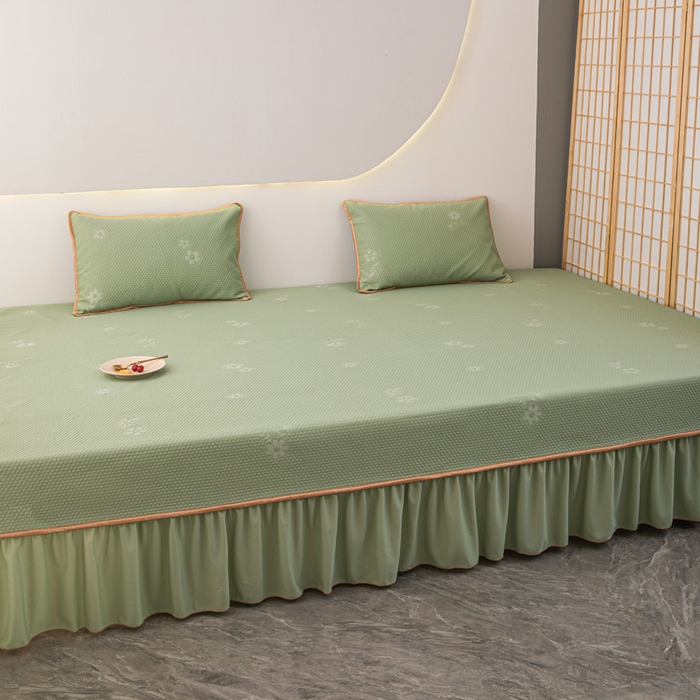 91家纺网 家纺一手货源 找家纺 手艺人家纺 2026春夏新款冰豆豆凉席TL01--TL22冰丝提花凉席席子空调软席 TL08