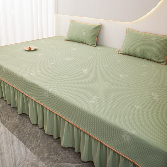 91家纺网 家纺一手货源 找家纺 手艺人家纺 2026春夏新款冰豆豆凉席TL01--TL22冰丝提花凉席席子空调软席 TL08