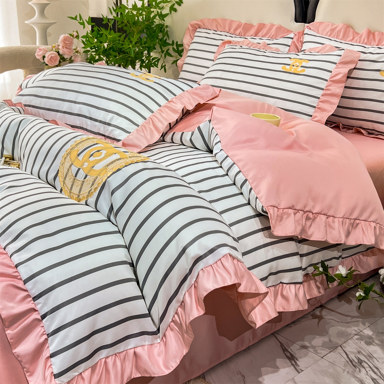 91家纺网 家纺一手货源 找家纺 （总）经年 2026新款水洗真丝韩版四件套