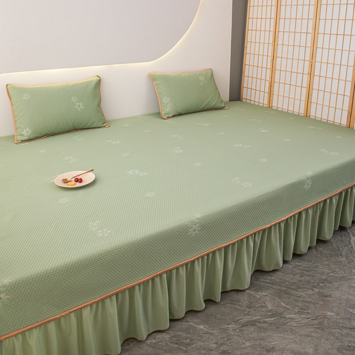 91家纺网 家纺一手货源 找家纺 手艺人家纺 2026春夏新款冰豆豆凉席TL01--TL22冰丝提花凉席席子空调软席 TL08