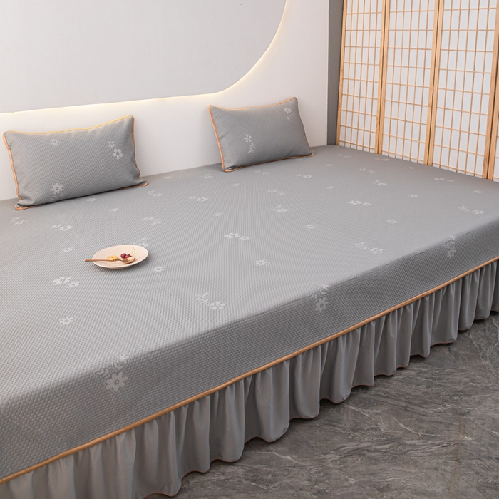 91家纺网 家纺一手货源 找家纺 手艺人家纺 2026春夏新款冰豆豆凉席TL01--TL22冰丝提花凉席席子空调软席 TL09