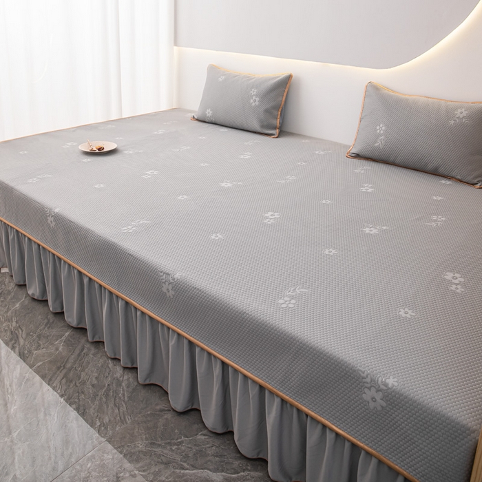 91家纺网 家纺一手货源 找家纺 手艺人家纺 2026春夏新款冰豆豆凉席TL01--TL22冰丝提花凉席席子空调软席 TL09