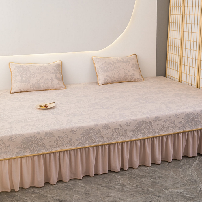 91家纺网 家纺一手货源 找家纺 手艺人家纺 2026春夏新款冰豆豆凉席TL01--TL22冰丝提花凉席席子空调软席 TL10