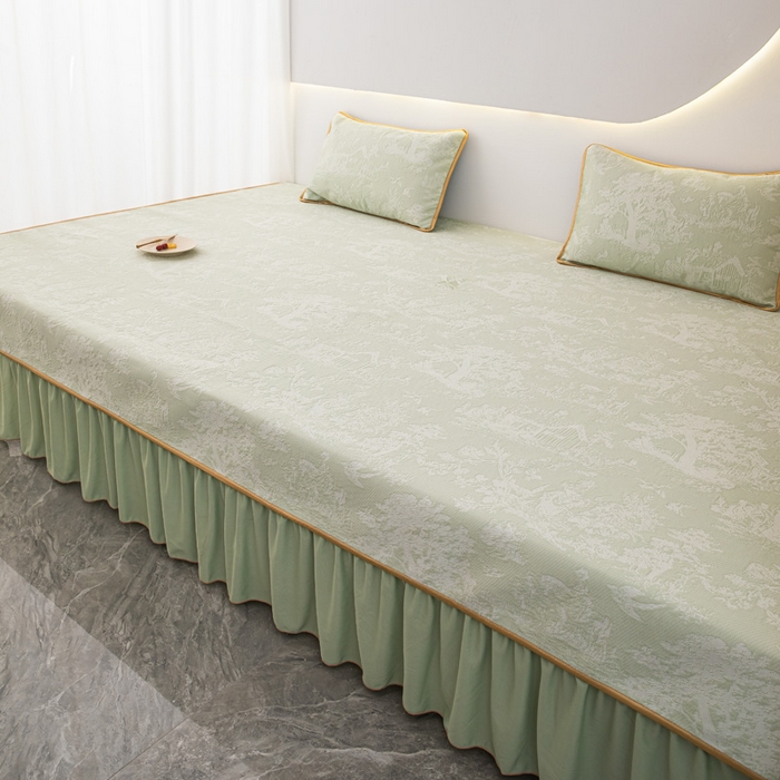 91家纺网 家纺一手货源 找家纺 手艺人家纺 2026春夏新款冰豆豆凉席TL01--TL22冰丝提花凉席席子空调软席 TL12