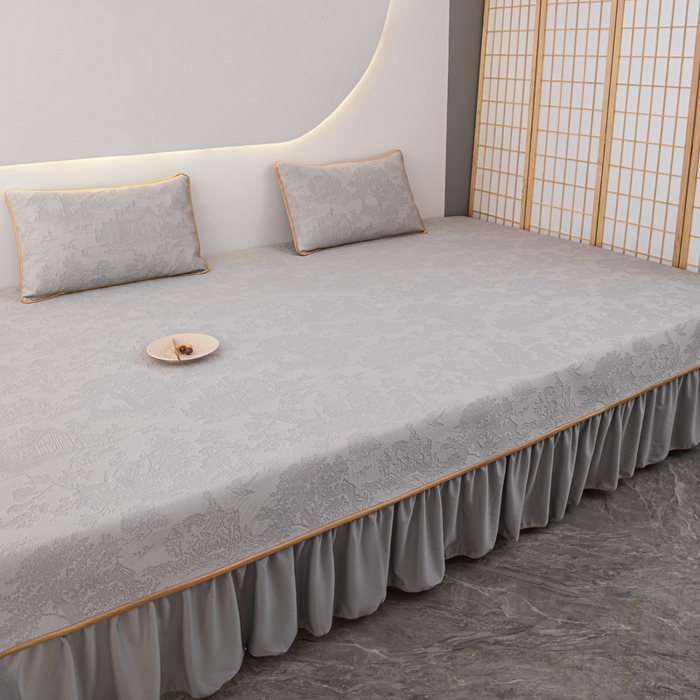 91家纺网 家纺一手货源 找家纺 手艺人家纺 2026春夏新款冰豆豆凉席TL01--TL22冰丝提花凉席席子空调软席 TL13