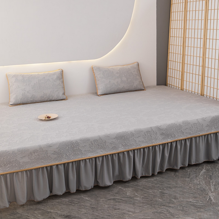 91家纺网 家纺一手货源 找家纺 手艺人家纺 2026春夏新款冰豆豆凉席TL01--TL22冰丝提花凉席席子空调软席 TL13