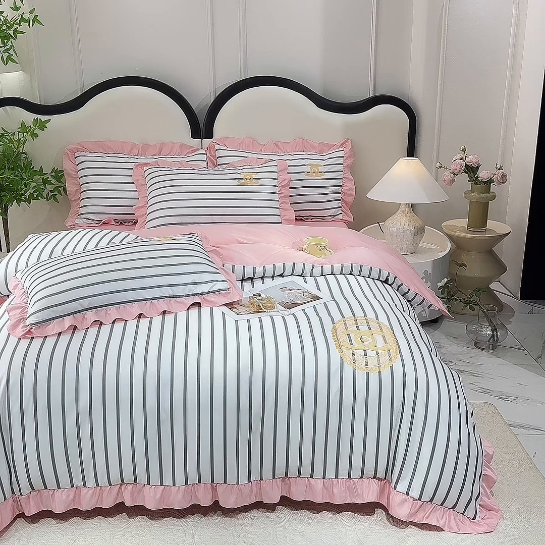 91家纺网 家纺一手货源 找家纺 经年 2026新款水洗真丝韩版四件套 浅夏-灰玉