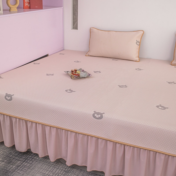 91家纺网 家纺一手货源 找家纺 手艺人家纺 2026春夏新款冰豆豆凉席TL01--TL22冰丝提花凉席席子空调软席 TL15