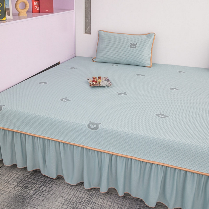 91家纺网 家纺一手货源 找家纺 手艺人家纺 2026春夏新款冰豆豆凉席TL01--TL22冰丝提花凉席席子空调软席 TL16