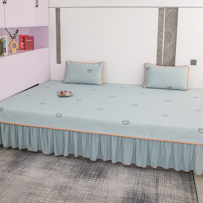 91家纺网 家纺一手货源 找家纺 手艺人家纺 2026春夏新款冰豆豆凉席TL01--TL22冰丝提花凉席席子空调软席 TL16