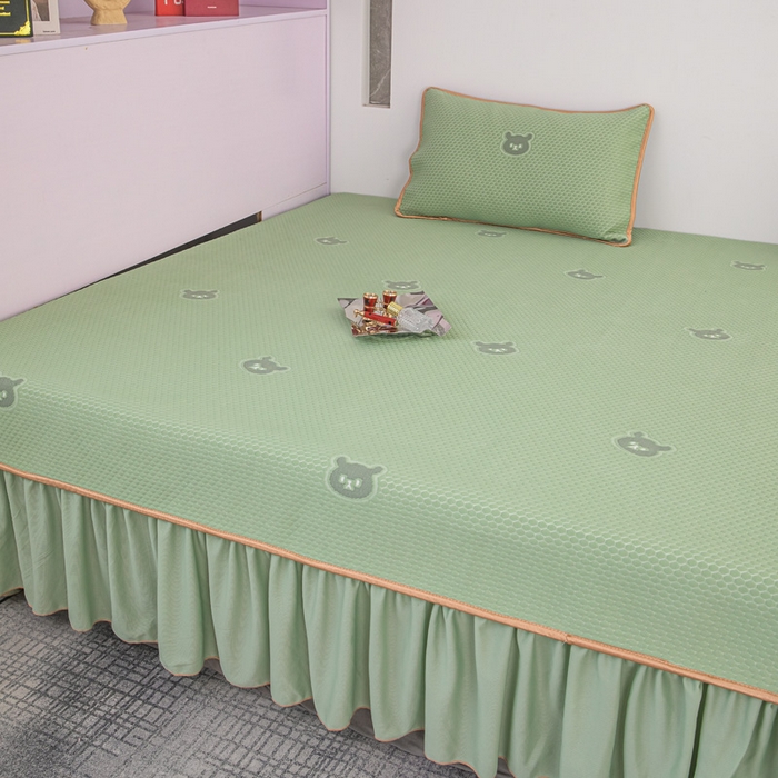 91家纺网 家纺一手货源 找家纺 手艺人家纺 2026春夏新款冰豆豆凉席TL01--TL22冰丝提花凉席席子空调软席 TL17