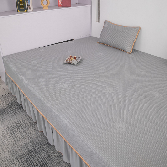 91家纺网 家纺一手货源 找家纺 手艺人家纺 2026春夏新款冰豆豆凉席TL01--TL22冰丝提花凉席席子空调软席 TL18