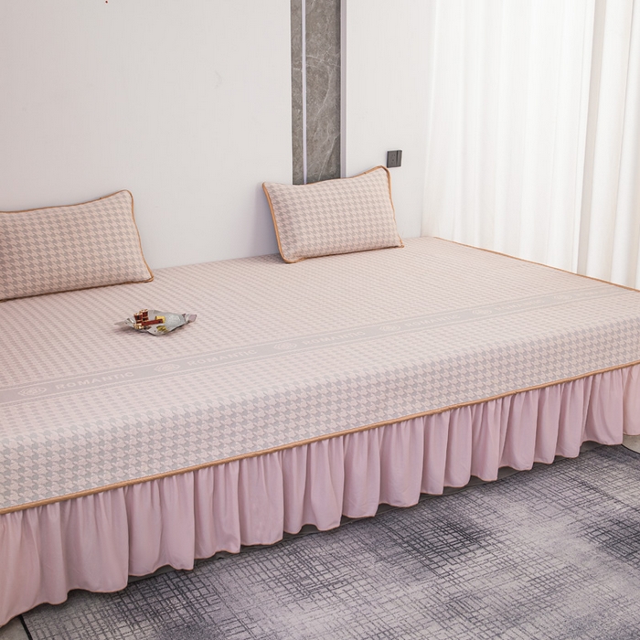 91家纺网 家纺一手货源 找家纺 手艺人家纺 2026春夏新款冰豆豆凉席TL01--TL22冰丝提花凉席席子空调软席 TL19