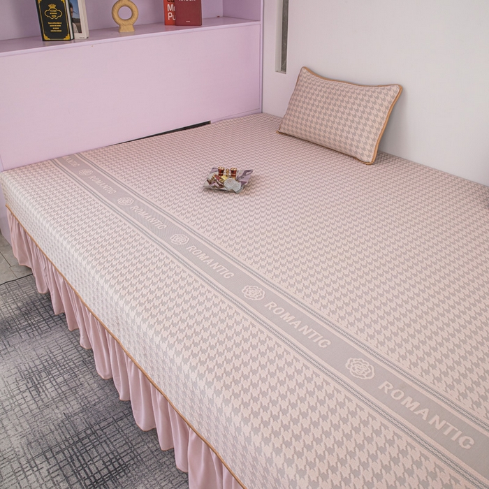 91家纺网 家纺一手货源 找家纺 手艺人家纺 2026春夏新款冰豆豆凉席TL01--TL22冰丝提花凉席席子空调软席 TL19