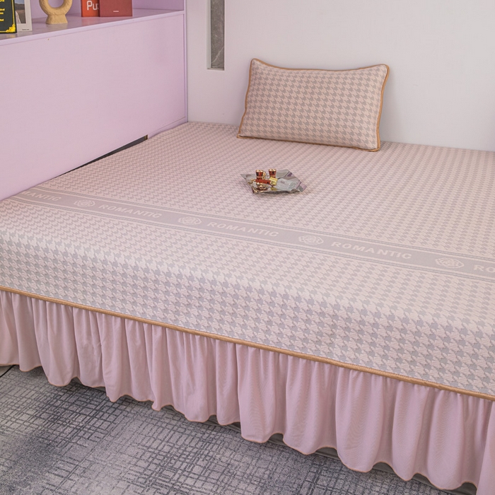 91家纺网 家纺一手货源 找家纺 手艺人家纺 2026春夏新款冰豆豆凉席TL01--TL22冰丝提花凉席席子空调软席 TL19