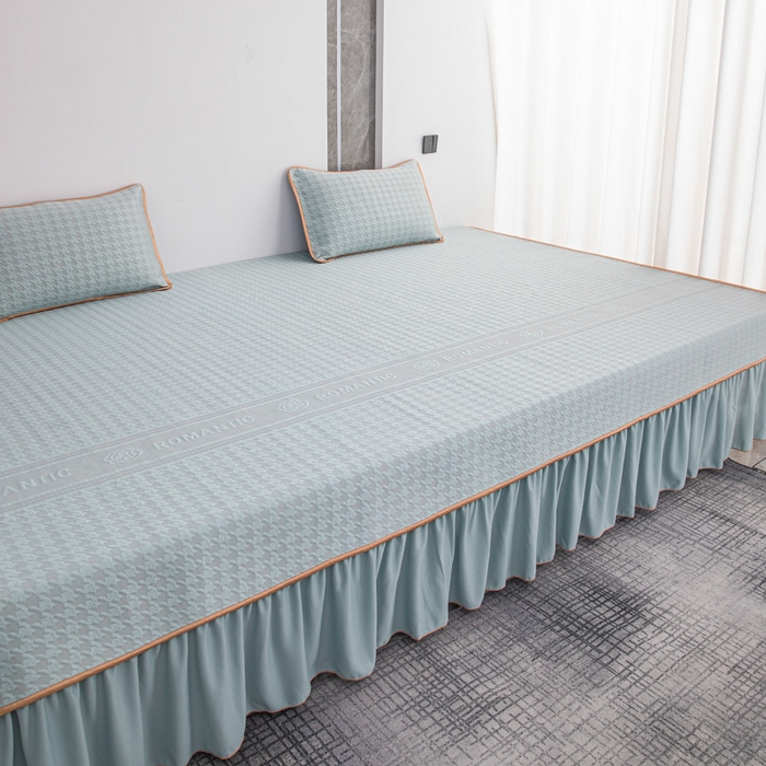 91家纺网 家纺一手货源 找家纺 手艺人家纺 2026春夏新款冰豆豆凉席TL01--TL22冰丝提花凉席席子空调软席 TL20