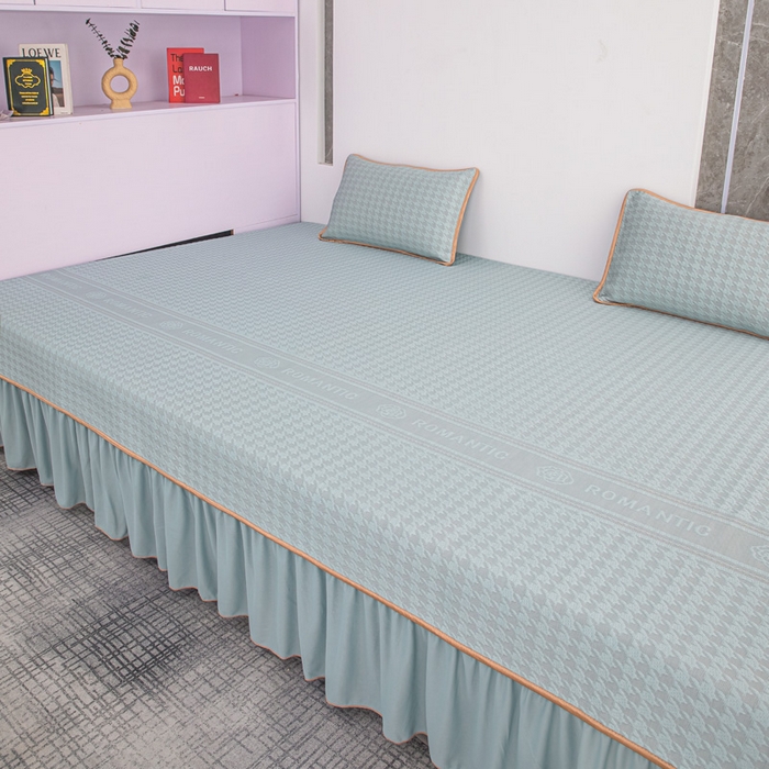 91家纺网 家纺一手货源 找家纺 手艺人家纺 2026春夏新款冰豆豆凉席TL01--TL22冰丝提花凉席席子空调软席 TL20