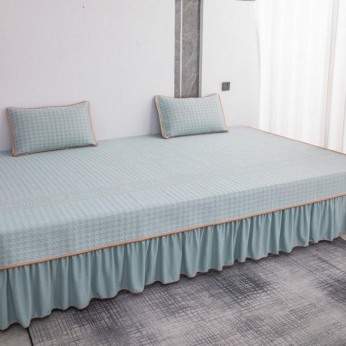 91家纺网 家纺一手货源 找家纺 手艺人家纺 2026春夏新款冰豆豆凉席TL01--TL22冰丝提花凉席席子空调软席 TL20