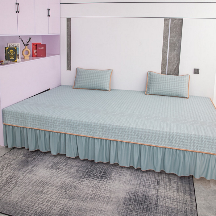 91家纺网 家纺一手货源 找家纺 手艺人家纺 2026春夏新款冰豆豆凉席TL01--TL22冰丝提花凉席席子空调软席 TL20