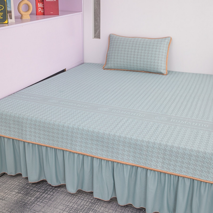 91家纺网 家纺一手货源 找家纺 手艺人家纺 2026春夏新款冰豆豆凉席TL01--TL22冰丝提花凉席席子空调软席 TL20