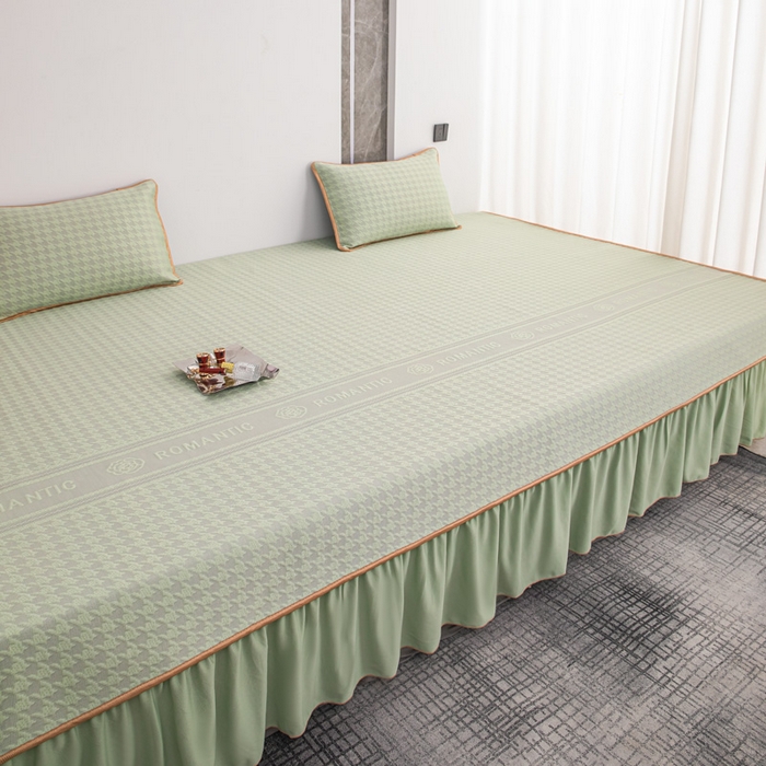 91家纺网 家纺一手货源 找家纺 手艺人家纺 2026春夏新款冰豆豆凉席TL01--TL22冰丝提花凉席席子空调软席 TL21