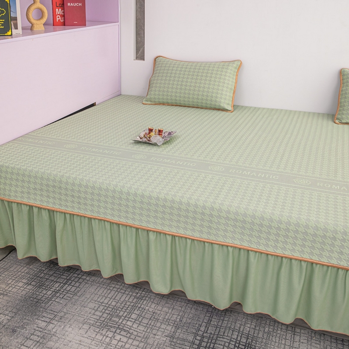 91家纺网 家纺一手货源 找家纺 手艺人家纺 2026春夏新款冰豆豆凉席TL01--TL22冰丝提花凉席席子空调软席 TL21