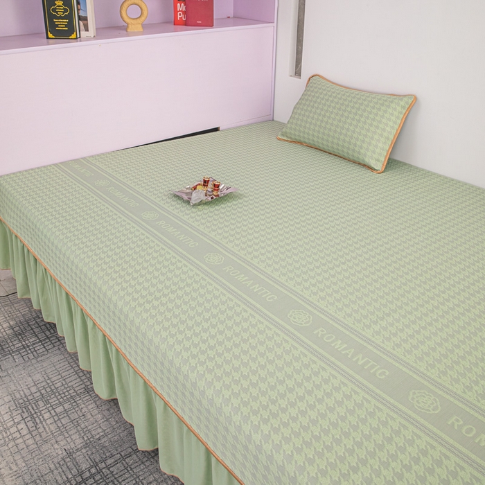 91家纺网 家纺一手货源 找家纺 手艺人家纺 2026春夏新款冰豆豆凉席TL01--TL22冰丝提花凉席席子空调软席 TL21