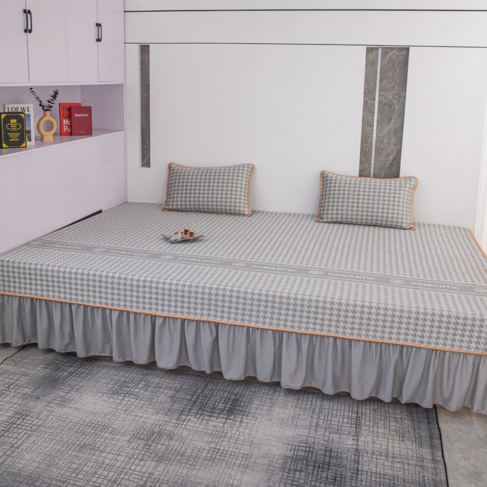 91家纺网 家纺一手货源 找家纺 手艺人家纺 2026春夏新款冰豆豆凉席TL01--TL22冰丝提花凉席席子空调软席 TL22