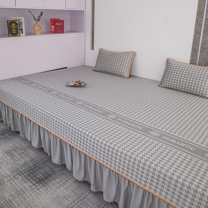 91家纺网 家纺一手货源 找家纺 手艺人家纺 2026春夏新款冰豆豆凉席TL01--TL22冰丝提花凉席席子空调软席 TL22