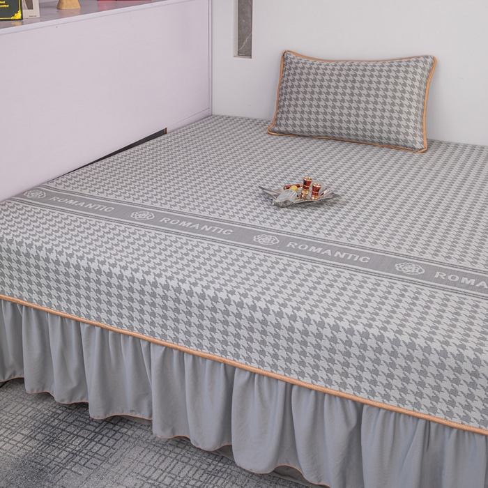 91家纺网 家纺一手货源 找家纺 手艺人家纺 2026春夏新款冰豆豆凉席TL01--TL22冰丝提花凉席席子空调软席 TL22