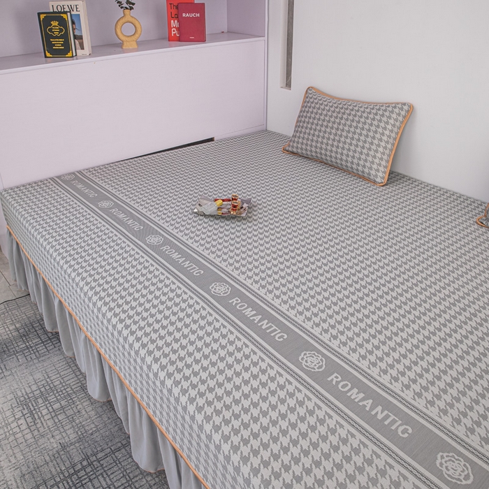 91家纺网 家纺一手货源 找家纺 手艺人家纺 2026春夏新款冰豆豆凉席TL01--TL22冰丝提花凉席席子空调软席 TL22