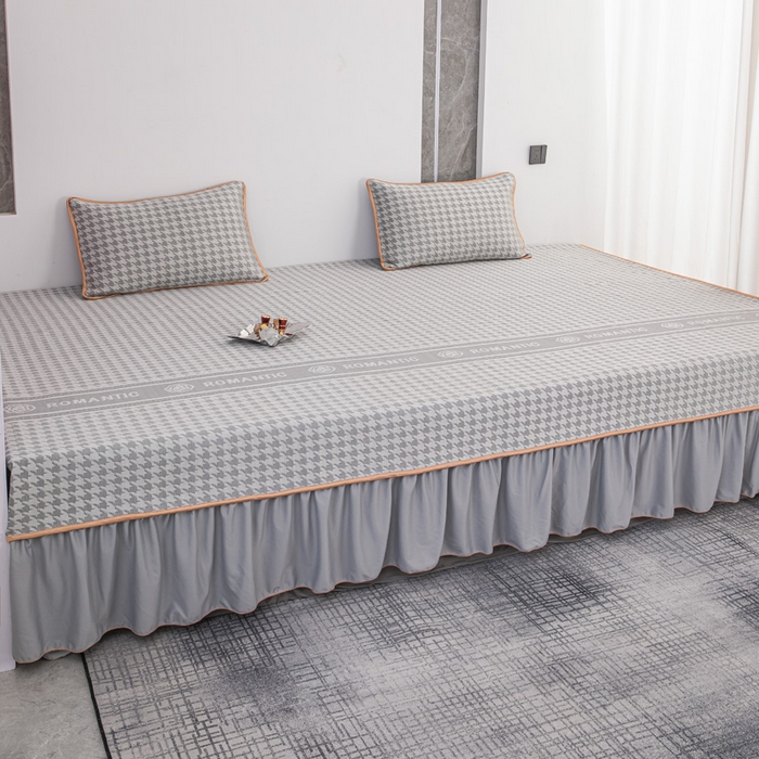 91家纺网 家纺一手货源 找家纺 手艺人家纺 2026春夏新款冰豆豆凉席TL01--TL22冰丝提花凉席席子空调软席 TL22