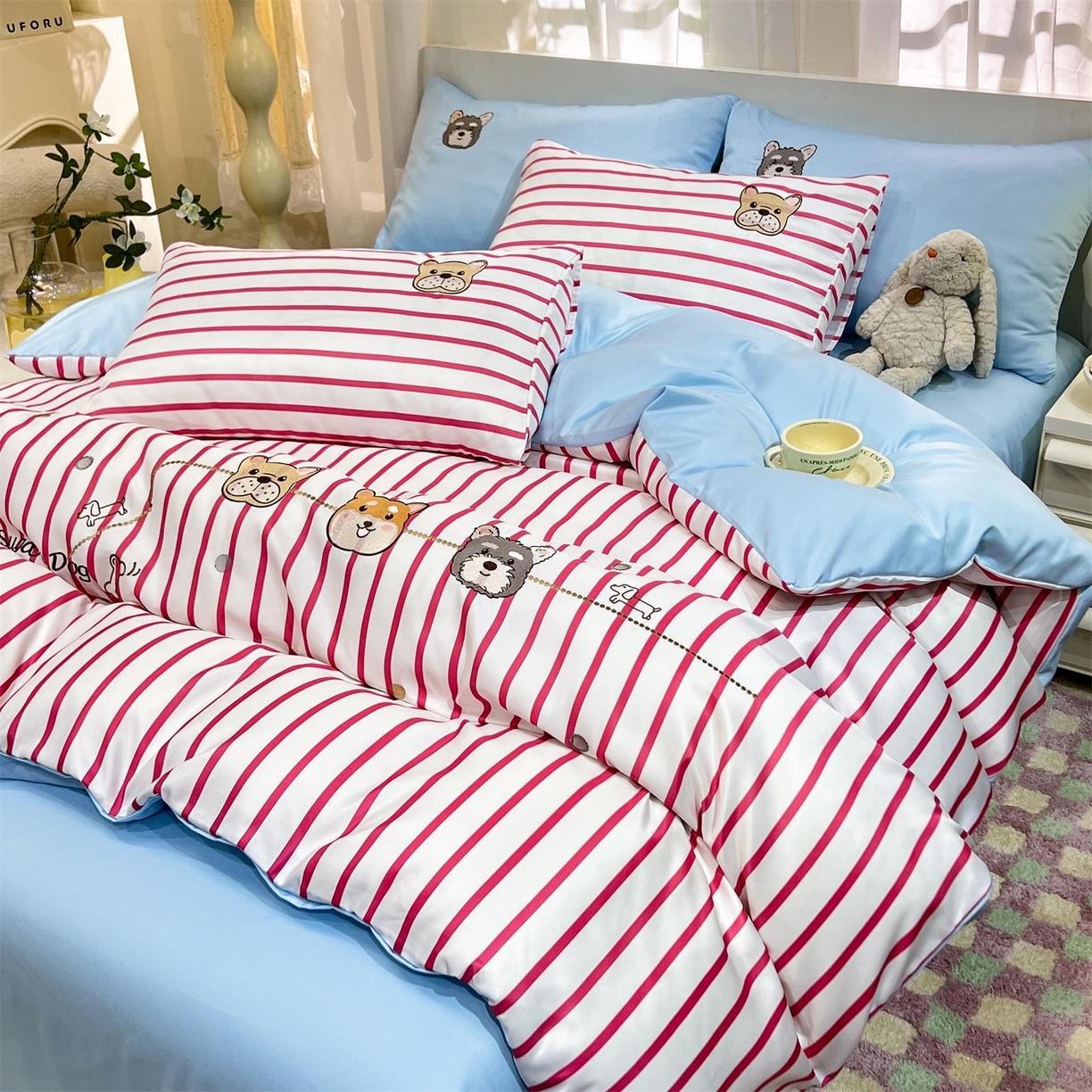 91家纺网 家纺一手货源 找家纺 （总）经年 2026新款水洗真丝四件套-好伙伴