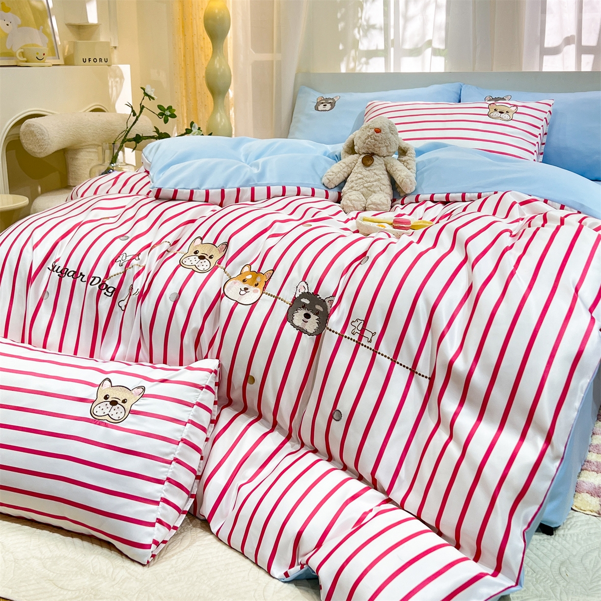 91家纺网 家纺一手货源 找家纺 （总）经年 2026新款水洗真丝四件套-好伙伴