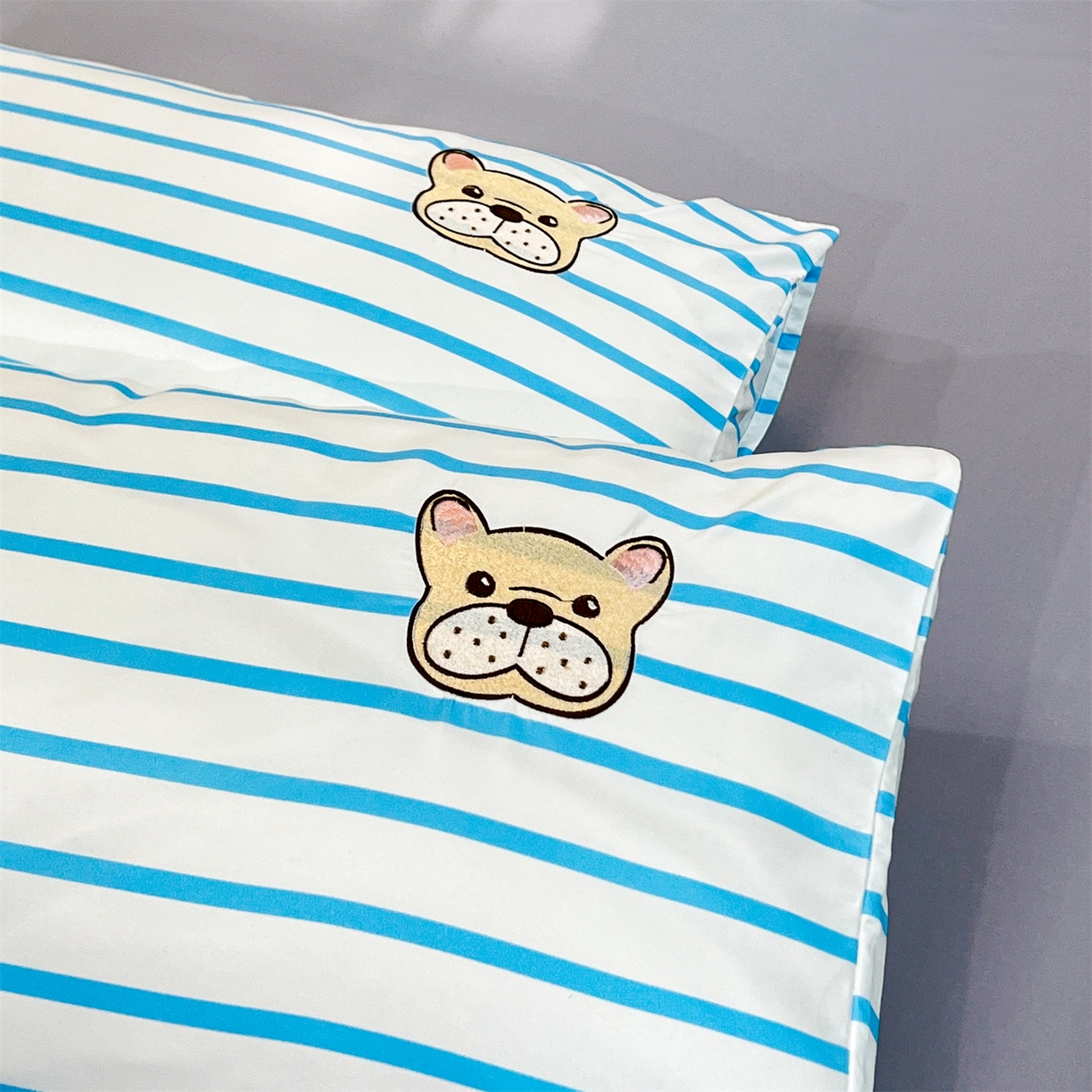 91家纺网 家纺一手货源 找家纺 经年 2026新款水洗真丝四件套-好伙伴 好伙伴-蓝灰